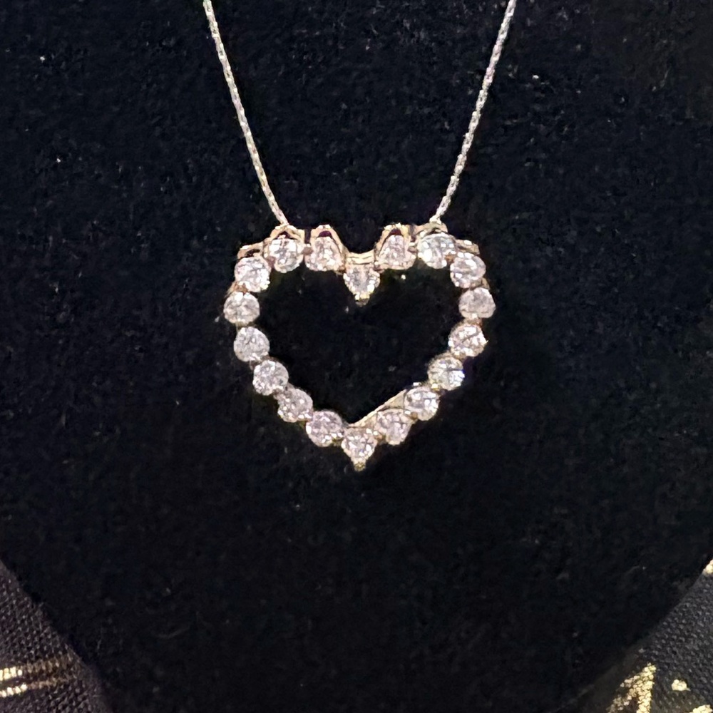 Vintage 14 Kt Gold CZ Pendant